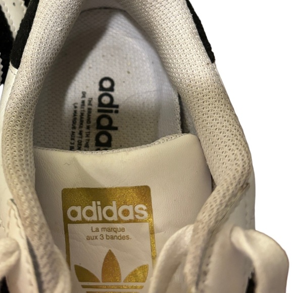 Adidas Superstar Sneakers Shoes Men's US 5 UK 4.5 EU 37.5 White Black women 7​ - Picture 5 of 7